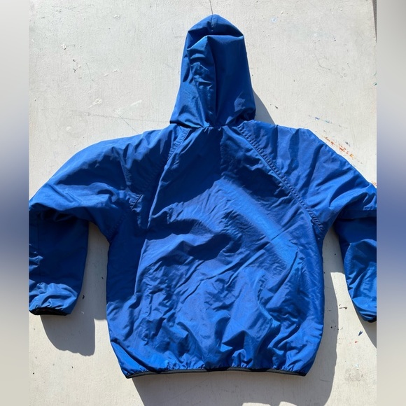 Kid's Vintage REI Jacket Blue Solid L Camp Hike Light Packable Lined Fleece - Picture 10 of 14